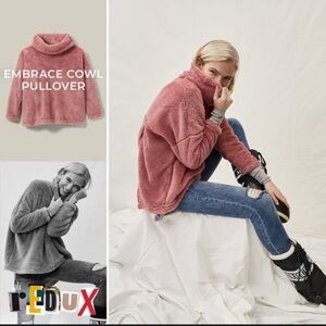 CAbi Embrace Cowl Pullover - Size M/L - Rose - NWOT